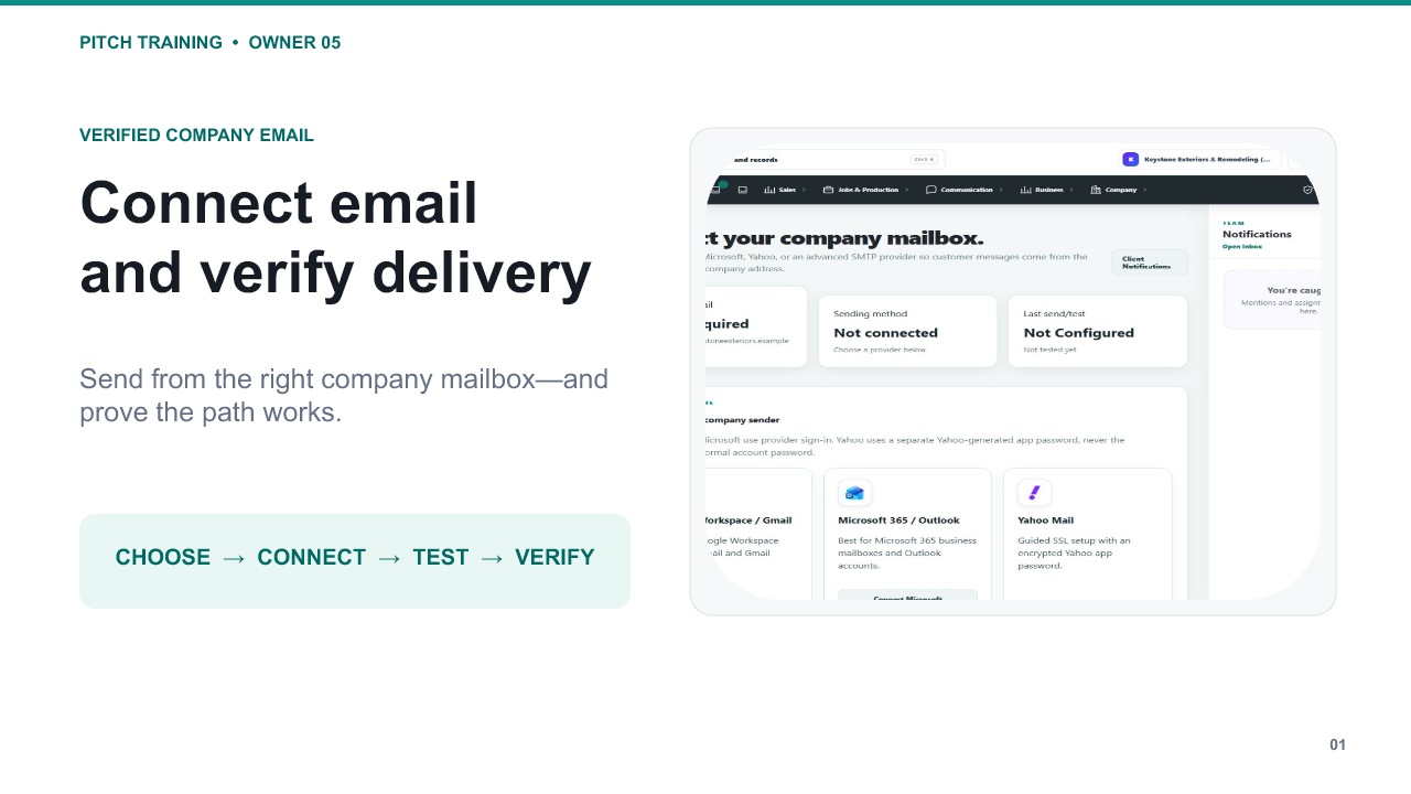 Connect Company Email and Verify Delivery video cover